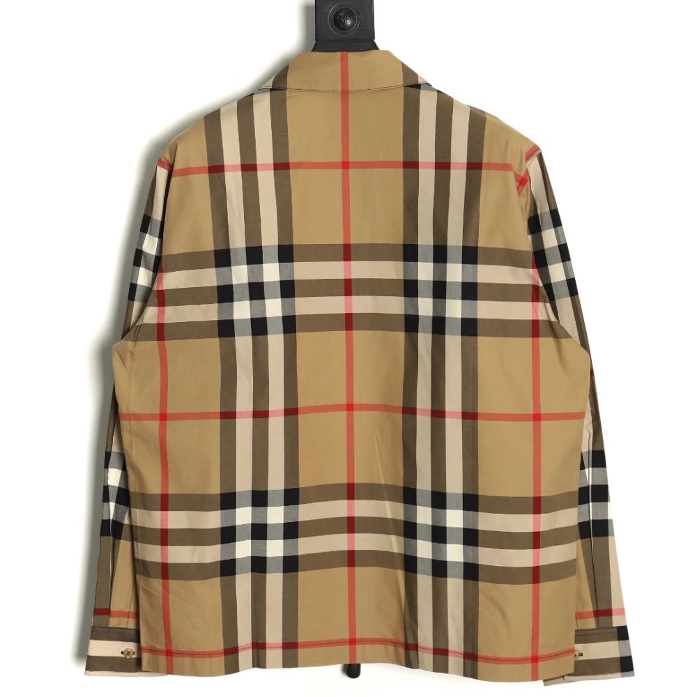 Burberry Large Check Lapel Shirt Jacket,Cheap Replica Reps Burberry