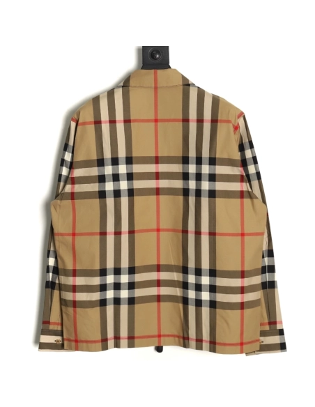 Burberry Large Check Lapel Shirt Jacket,Cheap Replica Reps Burberry