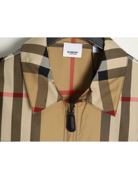 Burberry Large Check Lapel Shirt Jacket,Cheap Replica Reps Burberry
