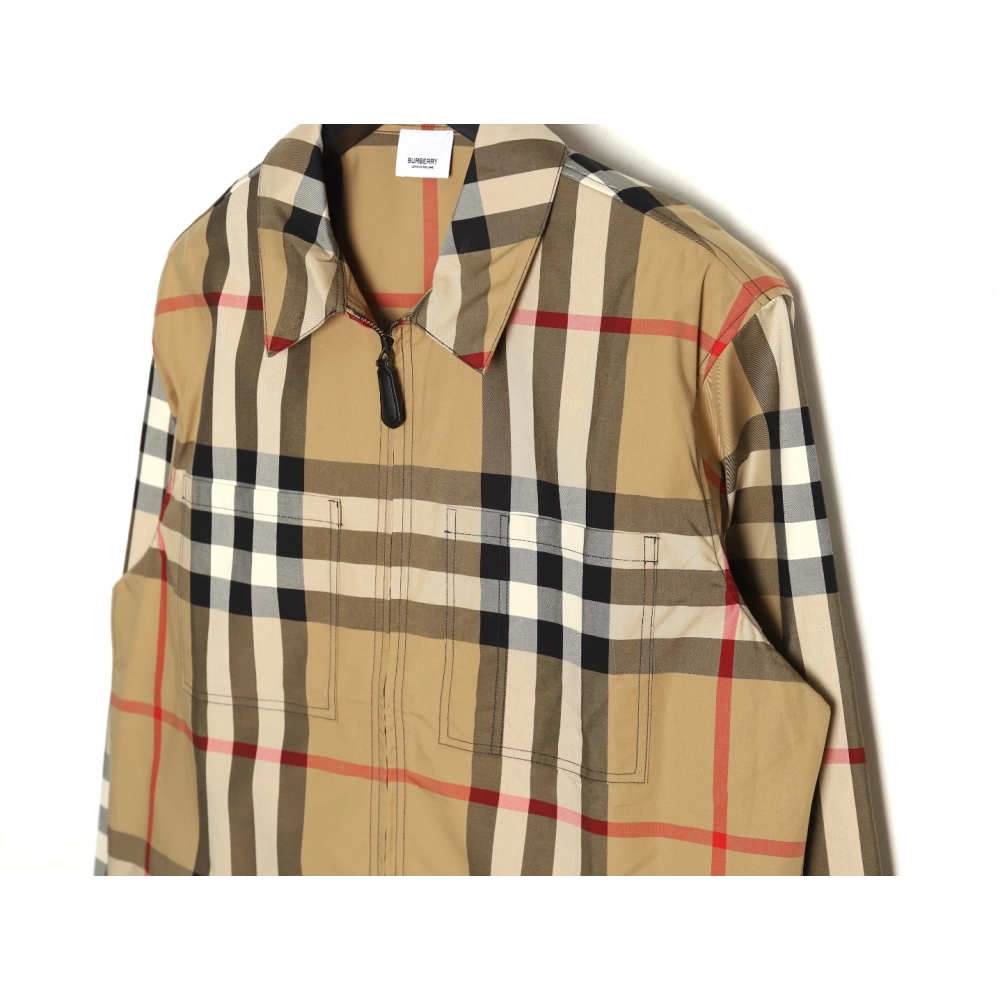 Burberry Large Check Lapel Shirt Jacket,Cheap Replica Reps Burberry