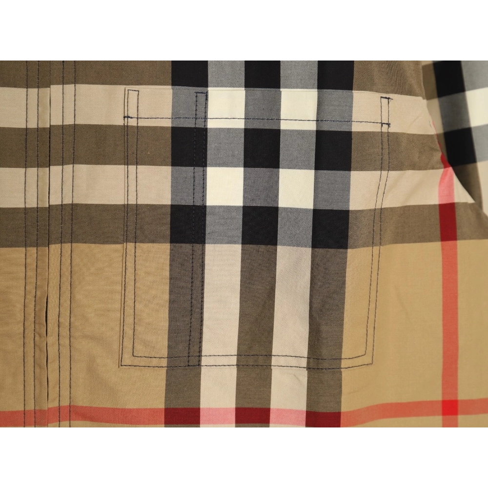 Burberry Large Check Lapel Shirt Jacket,Cheap Replica Reps Burberry
