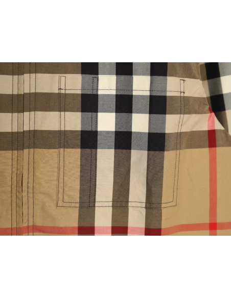 Burberry Large Check Lapel Shirt Jacket,Cheap Replica Reps Burberry