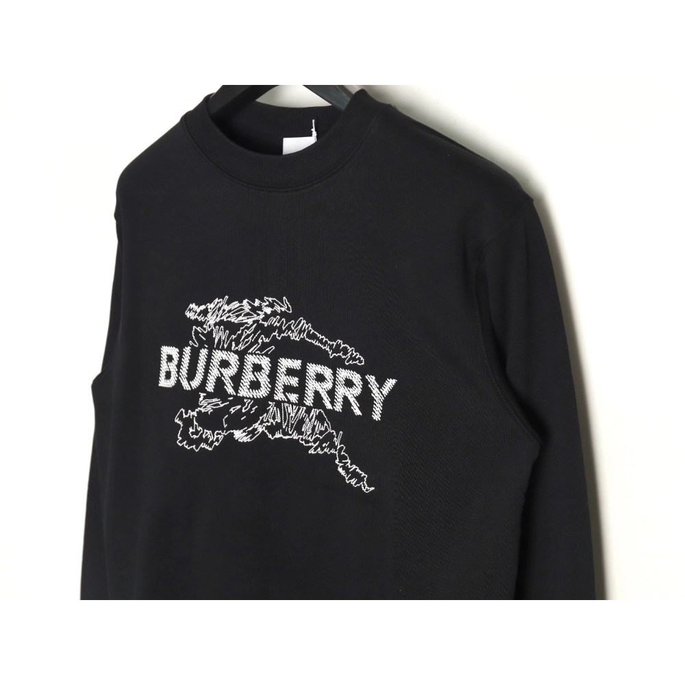 Burberry Sketched Warhorse Embroidered Crewneck Sweatshirt,Cheap Replica Reps Burberry