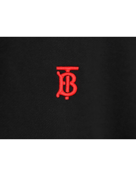 Burberry Classic Embroidered Logo Check Lined Hoodie TSK3,Cheap Replica Reps Burberry