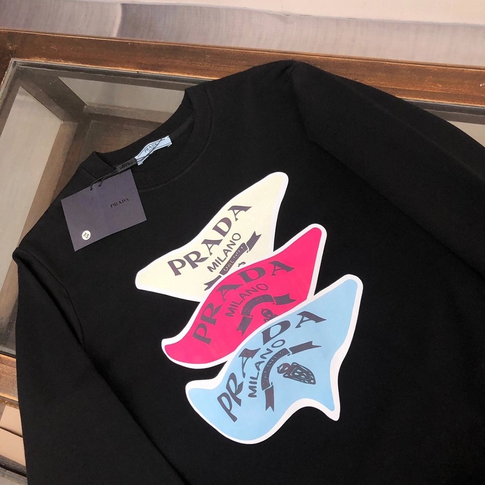 Prada Crew Neck Sweatshirt,Cheap Replica Reps Prada