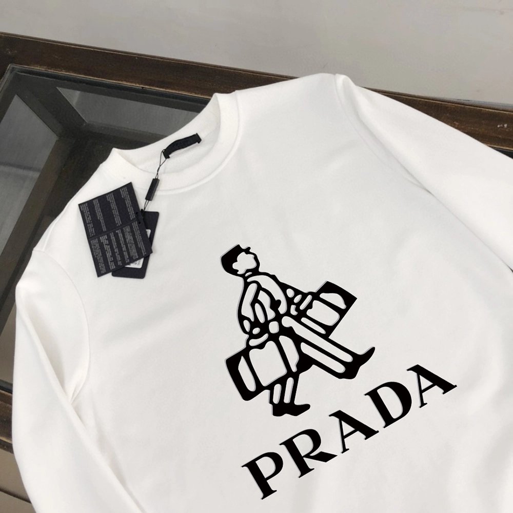 Prada Crew Neck Sweatshirt,Cheap Replica Reps Prada