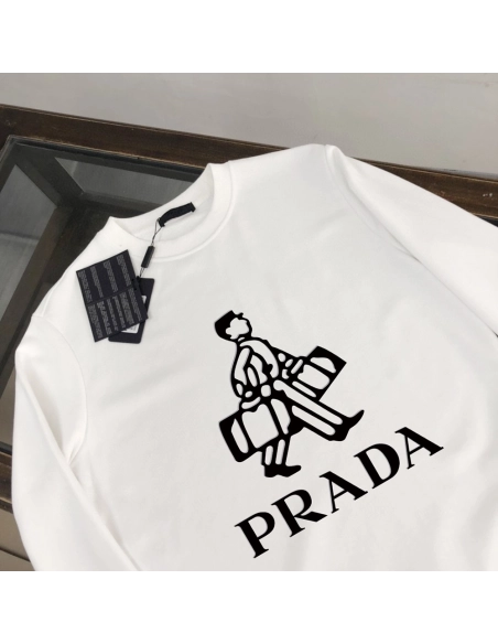 Prada Crew Neck Sweatshirt,Cheap Replica Reps Prada