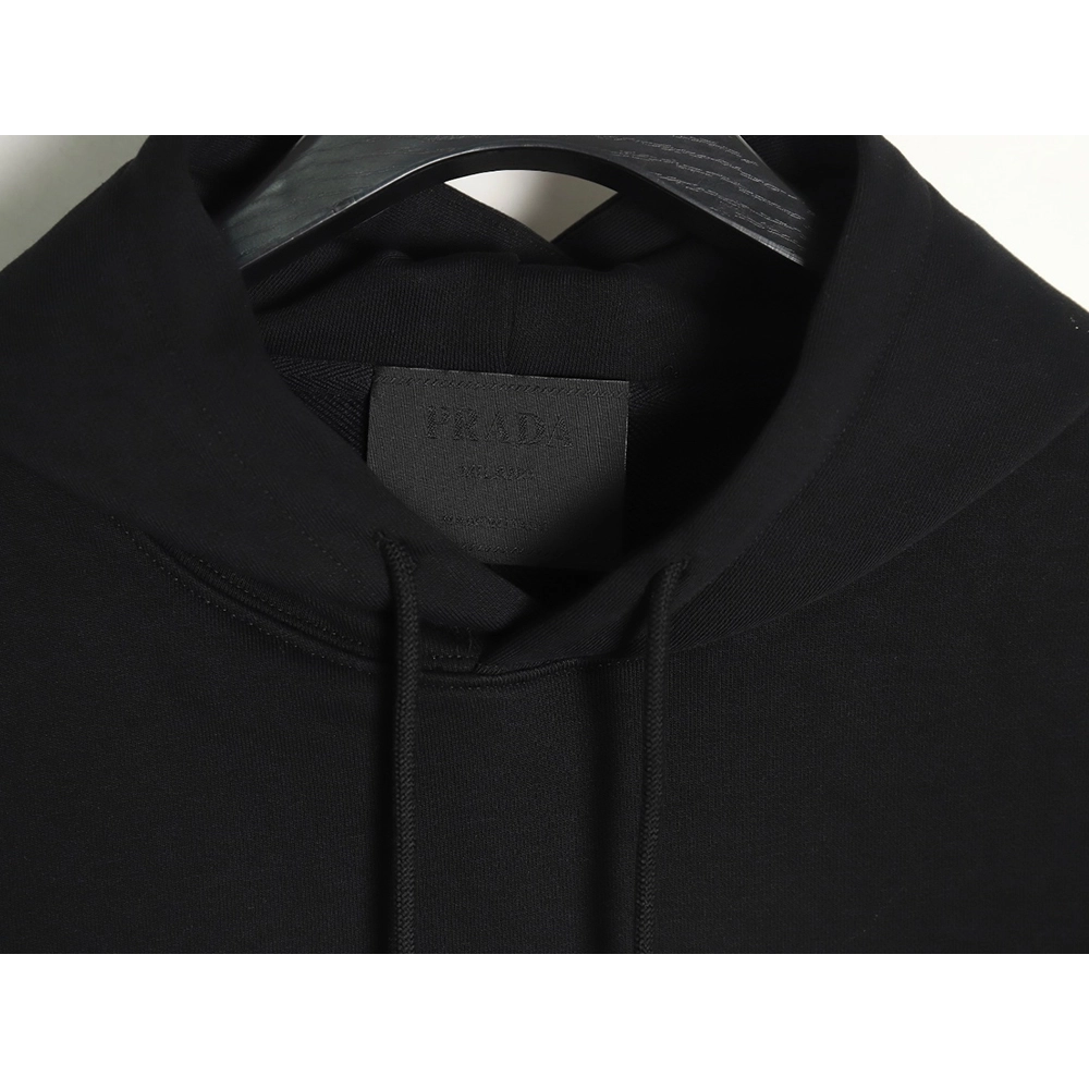 Prada Logo Embroidered Hoodie,Cheap Replica Reps Prada