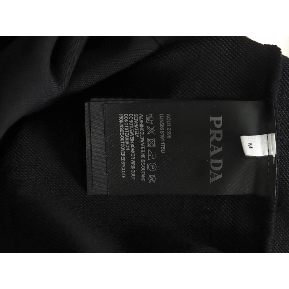 Prada Logo Embroidered Hoodie,Cheap Replica Reps Prada