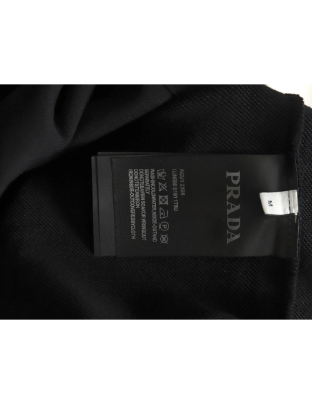 Prada Logo Embroidered Hoodie,Cheap Replica Reps Prada