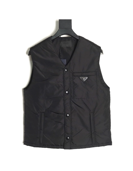 Prada Recycled Nylon Lightweight Padded Vest TSK1,Cheap Replica Reps Prada