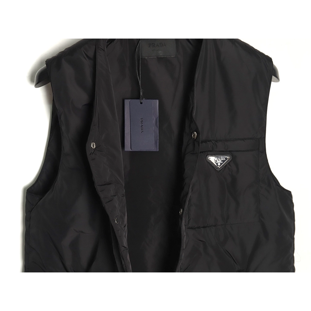 Prada Recycled Nylon Lightweight Padded Vest TSK1,Cheap Replica Reps Prada