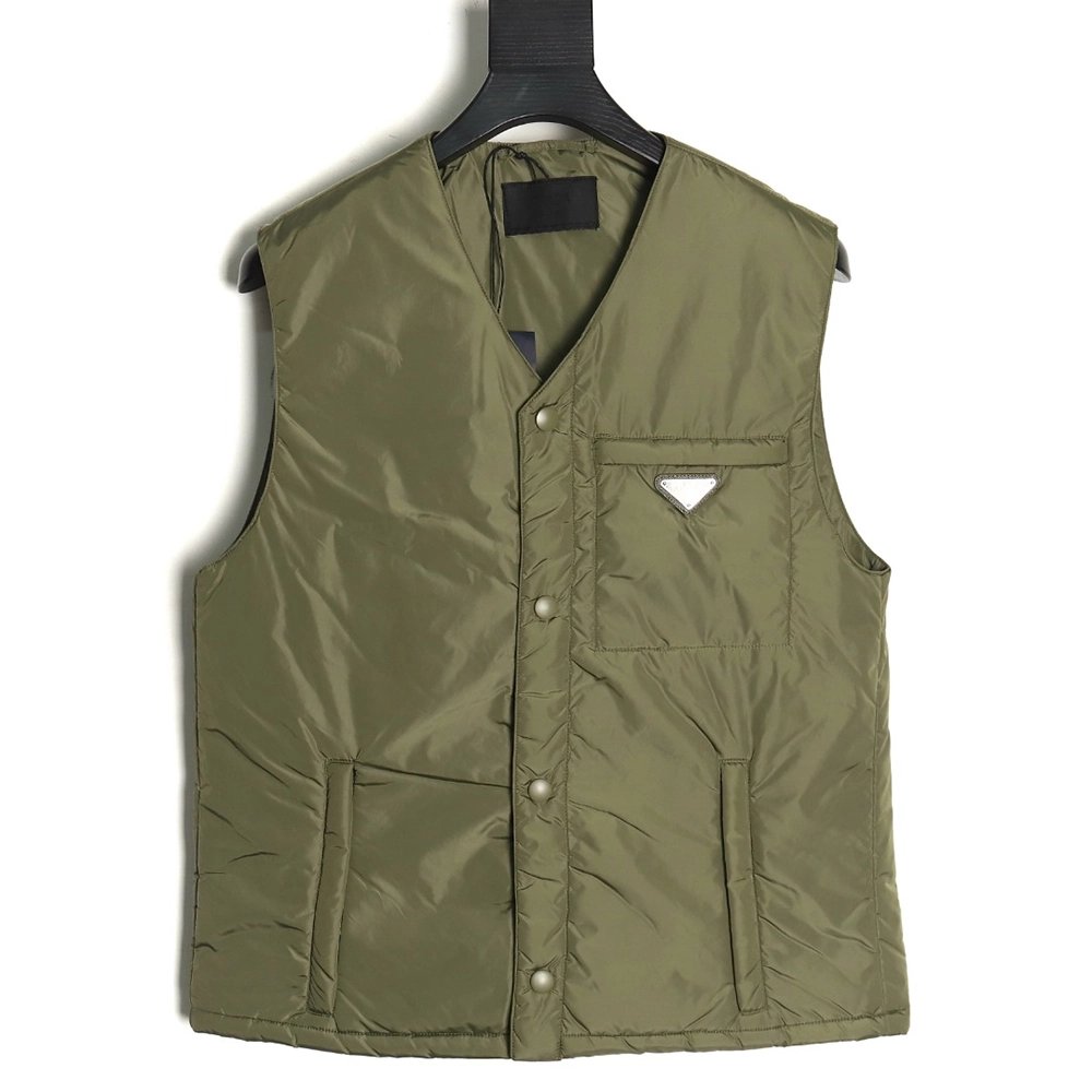Prada Recycled Nylon Lightweight Padded Vest,Cheap Replica Reps Prada