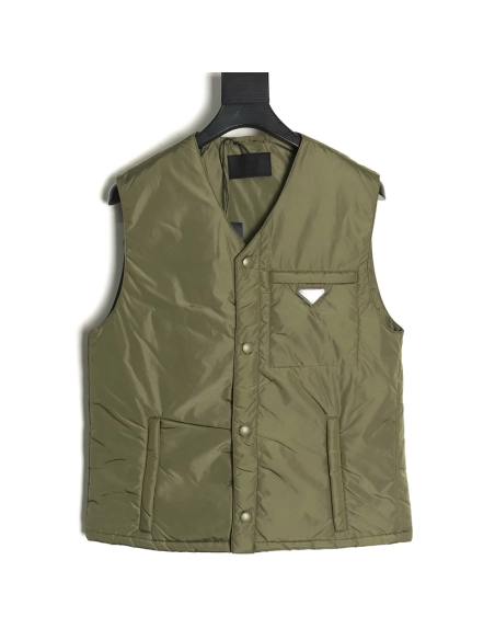 Prada Recycled Nylon Lightweight Padded Vest,Cheap Replica Reps Prada