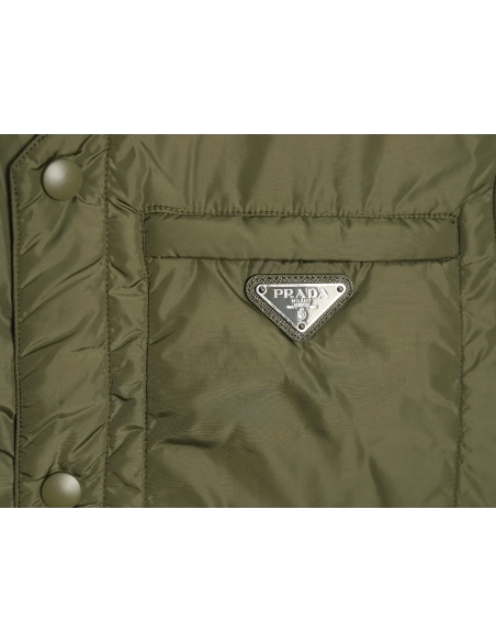 Prada Recycled Nylon Lightweight Padded Vest,Cheap Replica Reps Prada