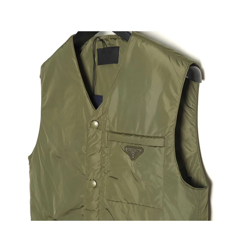 Prada Recycled Nylon Lightweight Padded Vest,Cheap Replica Reps Prada
