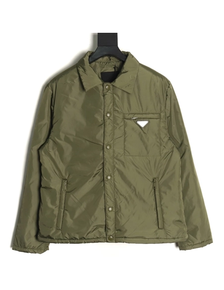 Prada Recycled Nylon Lightweight Puffer Jacket,Cheap Replica Reps Prada