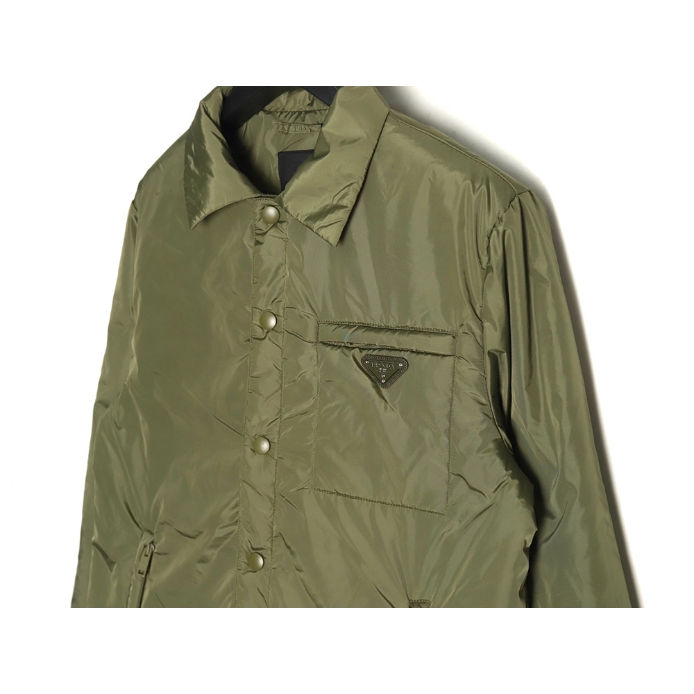 Prada Recycled Nylon Lightweight Puffer Jacket,Cheap Replica Reps Prada