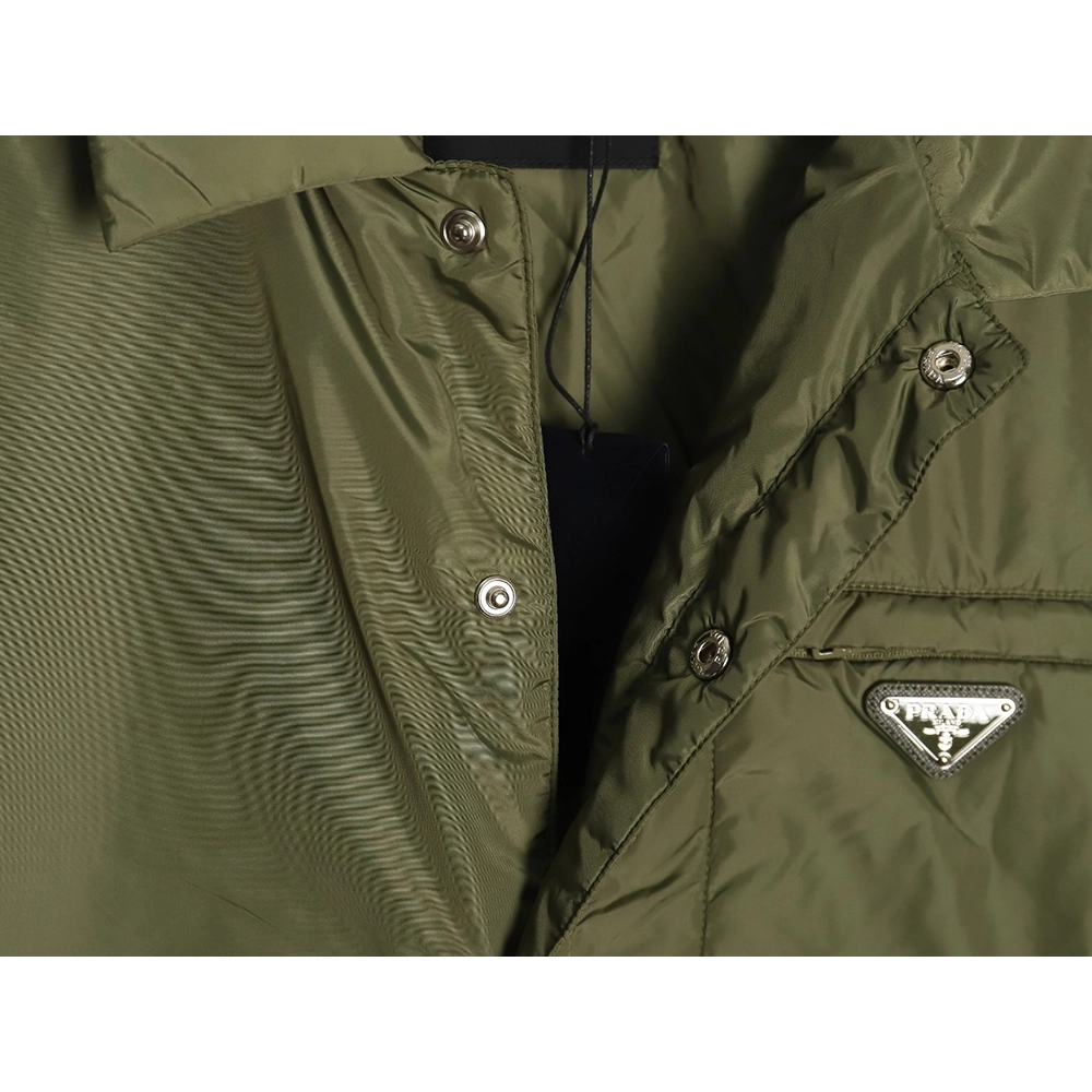 Prada Recycled Nylon Lightweight Puffer Jacket,Cheap Replica Reps Prada