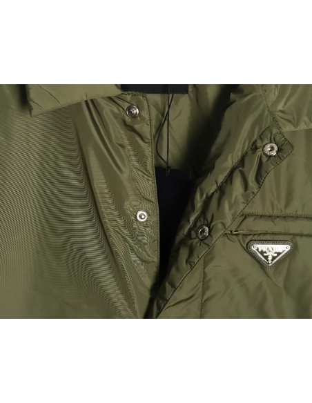 Prada Recycled Nylon Lightweight Puffer Jacket,Cheap Replica Reps Prada