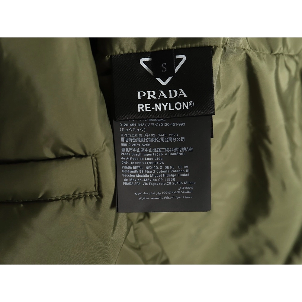 Prada Recycled Nylon Lightweight Puffer Jacket,Cheap Replica Reps Prada
