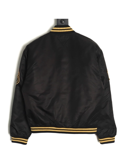 Prada baseball jacket with P patch on chest TSK1,Cheap Replica Reps Prada