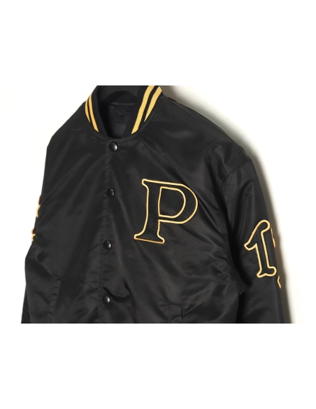Prada baseball jacket with P patch on chest TSK1,Cheap Replica Reps Prada