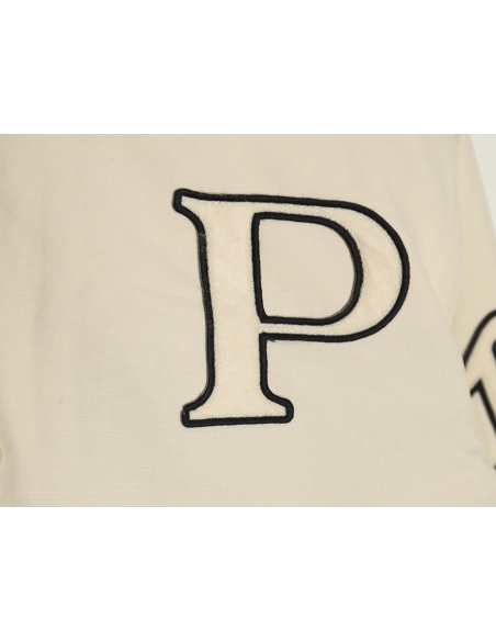 Prada baseball jacket with P patch on chest,Cheap Replica Reps Prada