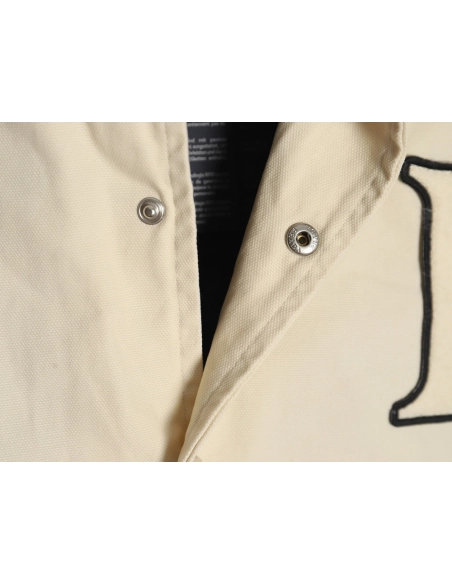 Prada baseball jacket with P patch on chest,Cheap Replica Reps Prada