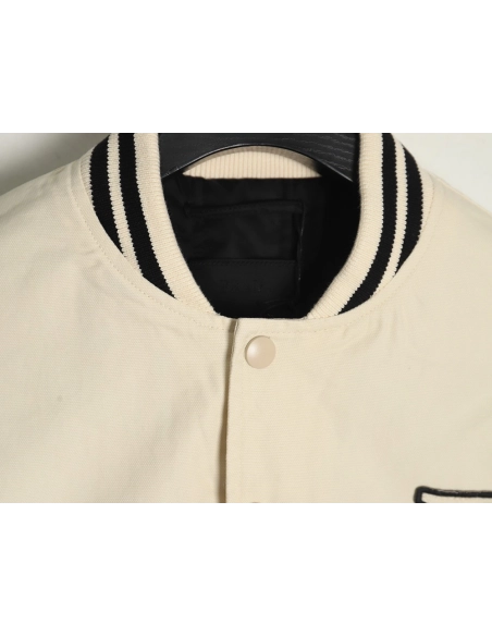 Prada baseball jacket with P patch on chest,Cheap Replica Reps Prada