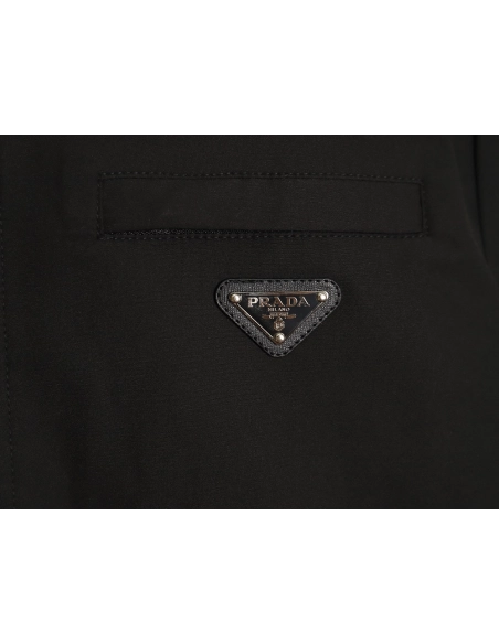 Prada back rhinestone logo zipup jacket,Cheap Replica Reps Prada