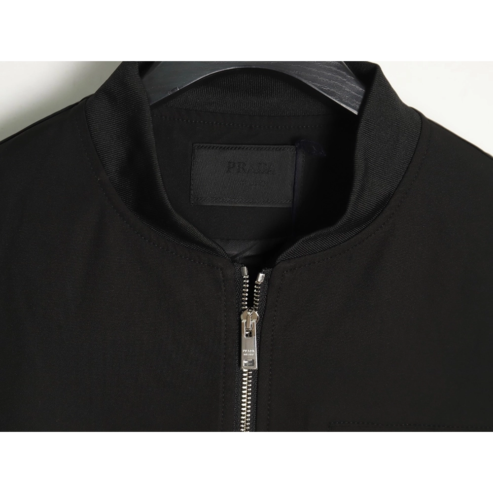 Prada back rhinestone logo zipup jacket,Cheap Replica Reps Prada