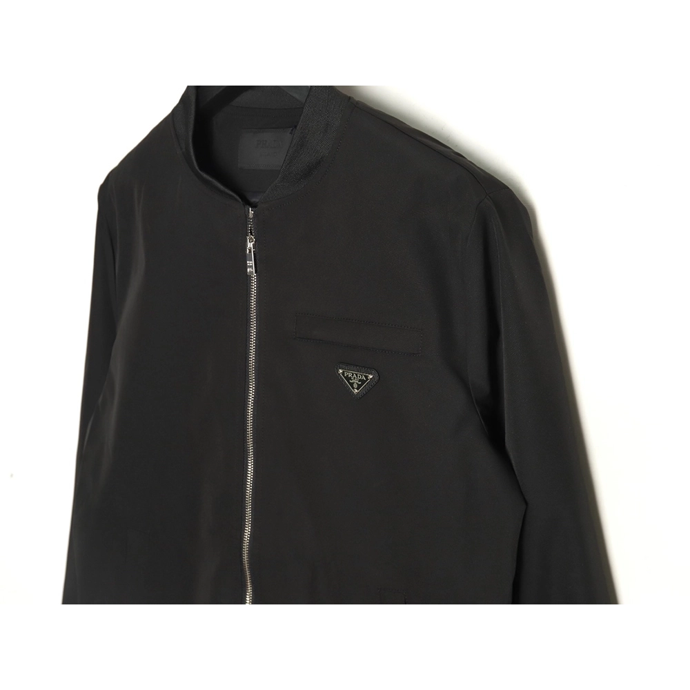 Prada back rhinestone logo zipup jacket,Cheap Replica Reps Prada