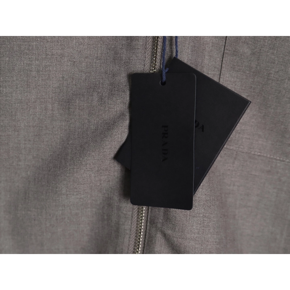 Prada wool and mohair shirt jacket,Cheap Replica Reps Prada