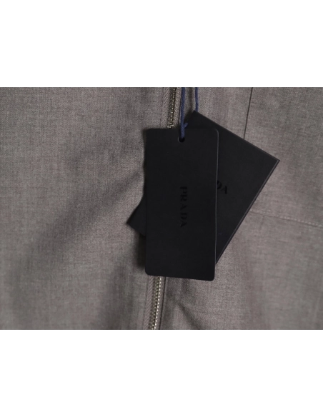 Prada wool and mohair shirt jacket,Cheap Replica Reps Prada