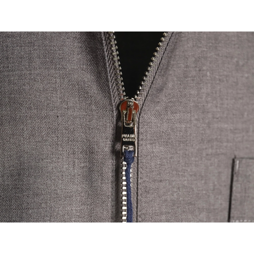Prada wool and mohair shirt jacket,Cheap Replica Reps Prada