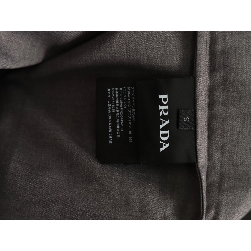 Prada wool and mohair shirt jacket,Cheap Replica Reps Prada