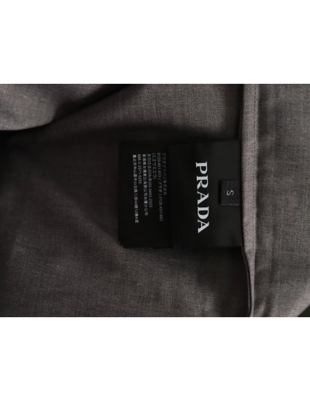 Prada wool and mohair shirt jacket,Cheap Replica Reps Prada