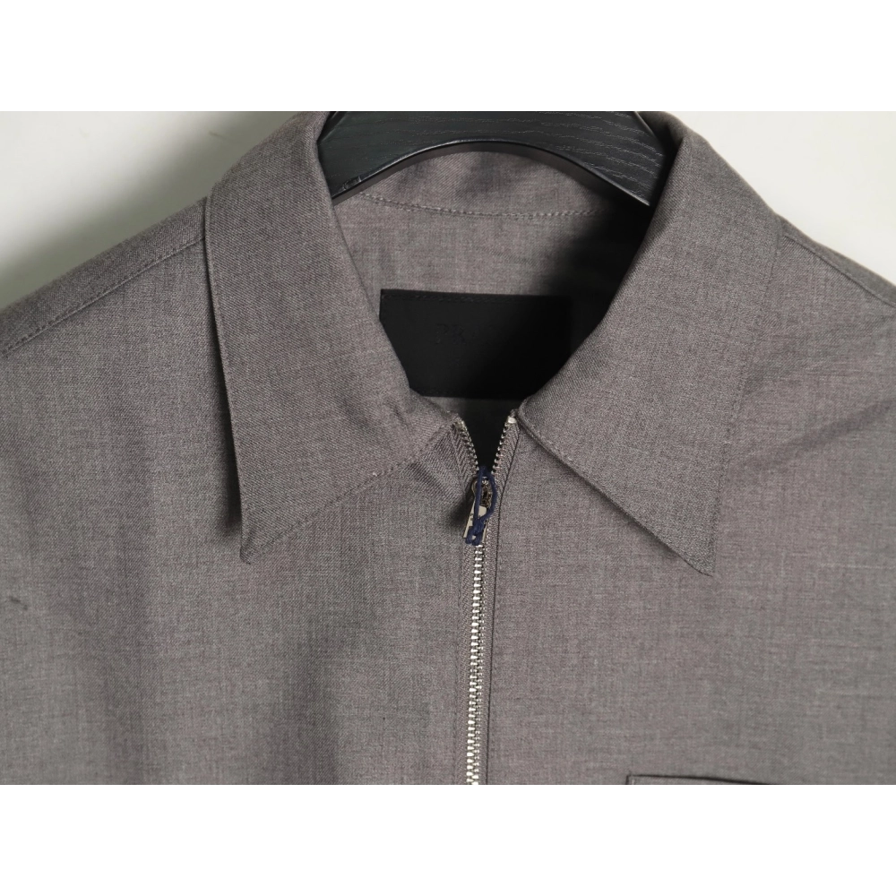 Prada wool and mohair shirt jacket,Cheap Replica Reps Prada