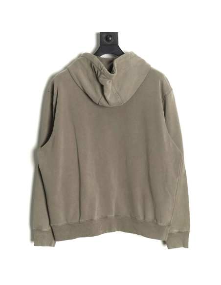 Prada embroidered logo washed hoodie,Cheap Replica Reps Prada