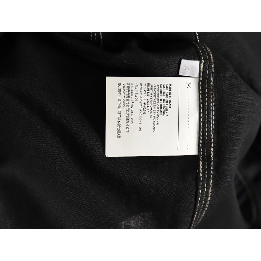 Prada Chambray Pocket Long Sleeve Shirt Jacket TSK1,Cheap Replica Reps Prada