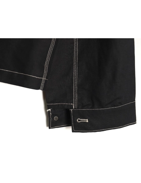 Prada Chambray Pocket Long Sleeve Shirt Jacket TSK1,Cheap Replica Reps Prada