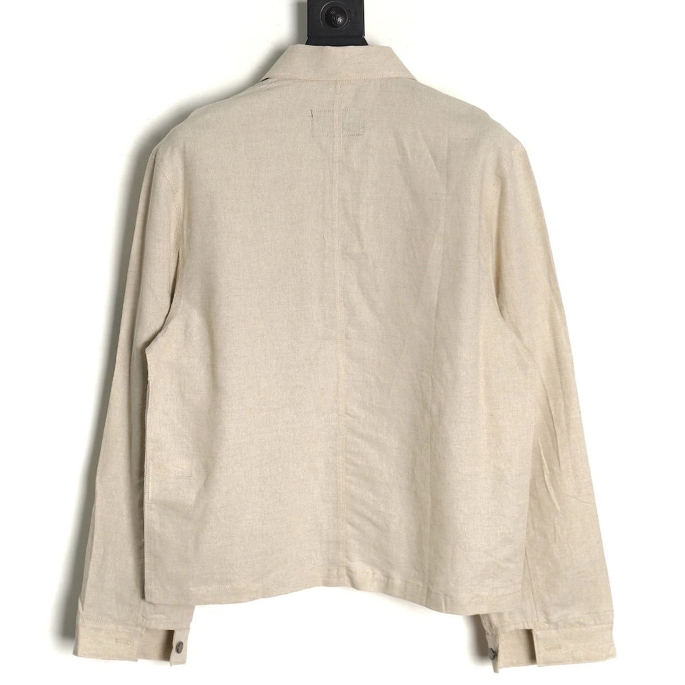 Prada Chambray Pocket Long Sleeve Shirt Jacket,Cheap Replica Reps Prada