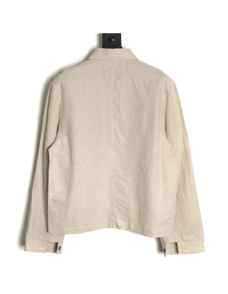 Prada Chambray Pocket Long Sleeve Shirt Jacket,Cheap Replica Reps Prada