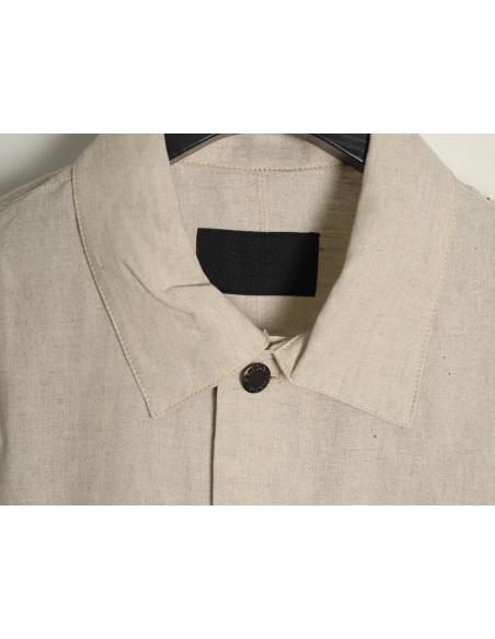 Prada Chambray Pocket Long Sleeve Shirt Jacket,Cheap Replica Reps Prada