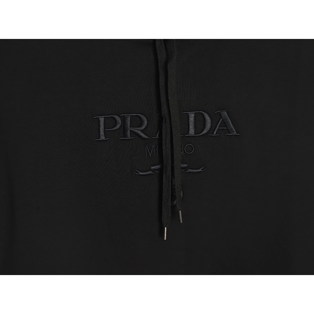 Prada Chest Embroidered Logo Hoodie,Cheap Replica Reps Prada