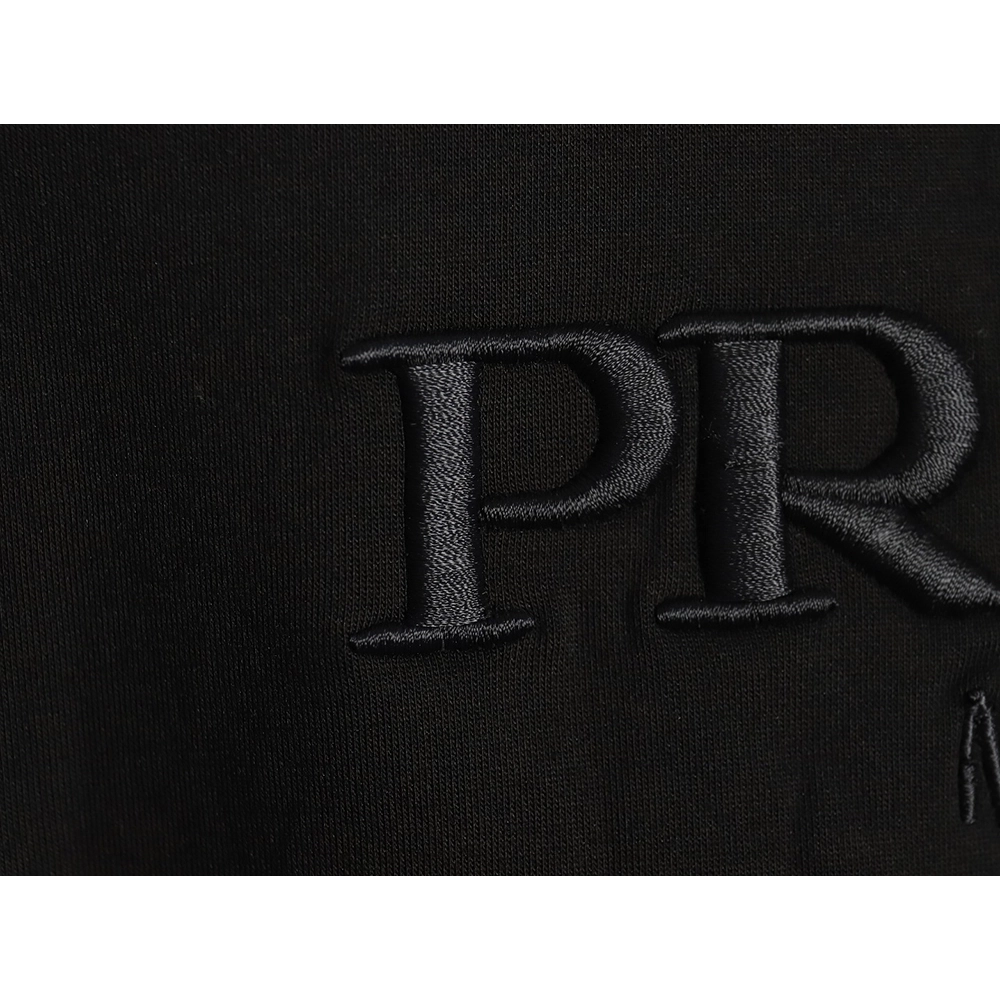 Prada Chest Embroidered Logo Hoodie,Cheap Replica Reps Prada