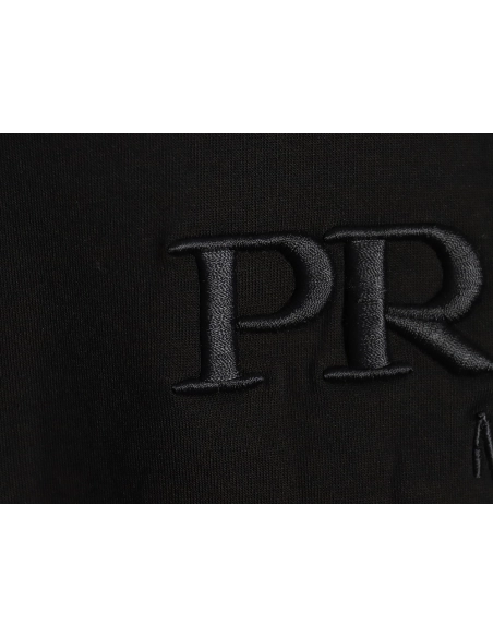 Prada Chest Embroidered Logo Hoodie,Cheap Replica Reps Prada