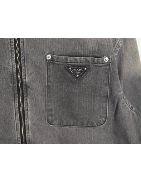 Prada Denim ZipUp Jacket,Cheap Replica Reps Prada