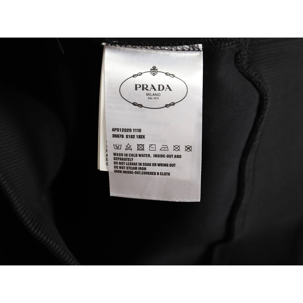 Prada panelled zipup crewneck sweatshirt,Cheap Replica Reps Prada